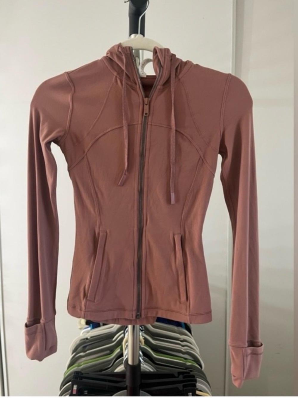 lululemon Align Define in Rose ClayZip Jacket